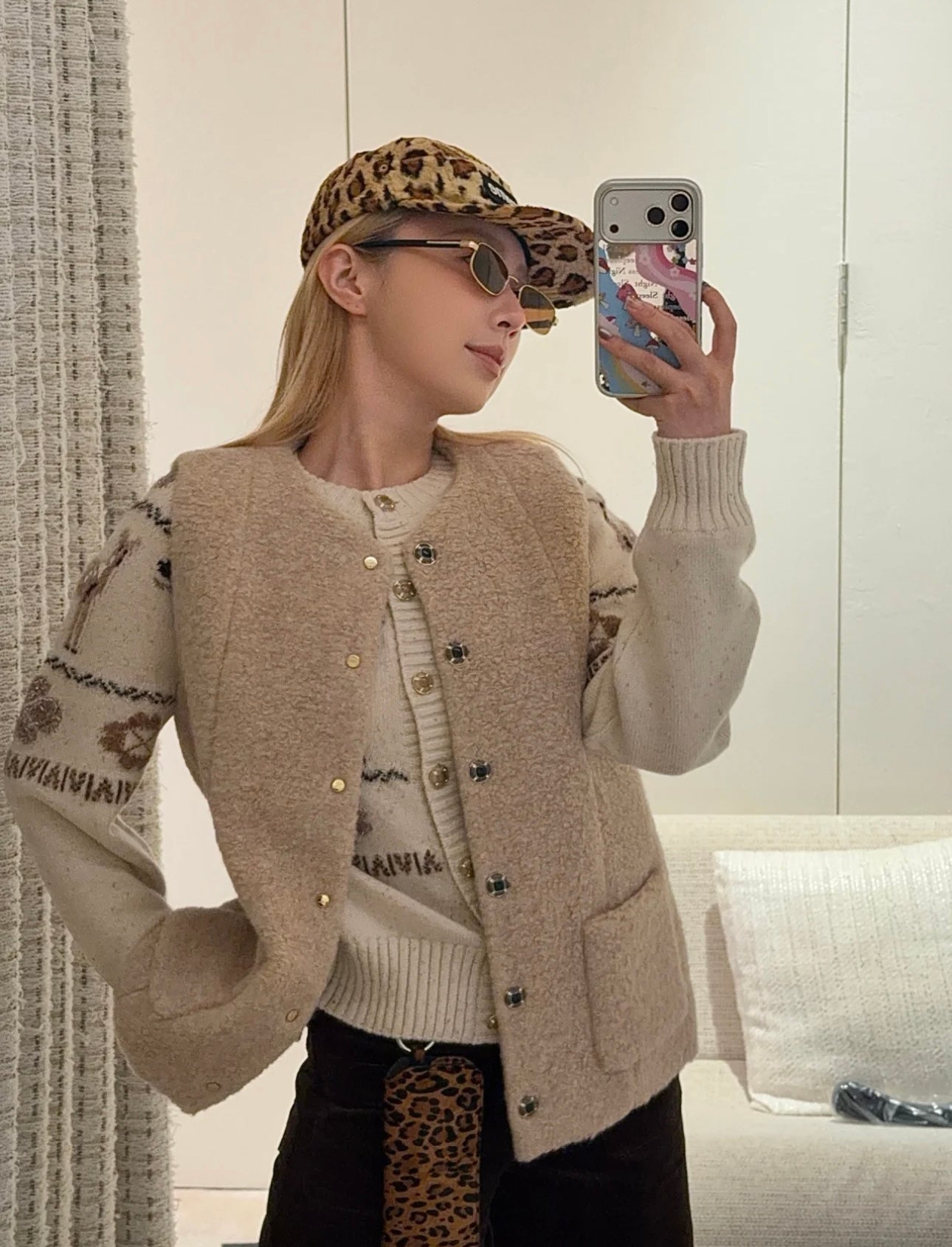 Chan 25fw woolen vest