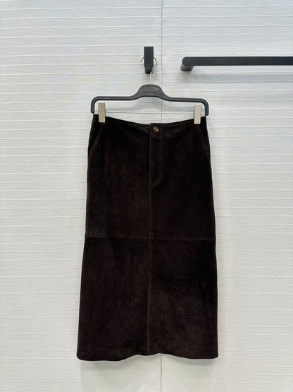 Row 25fw leather skirt