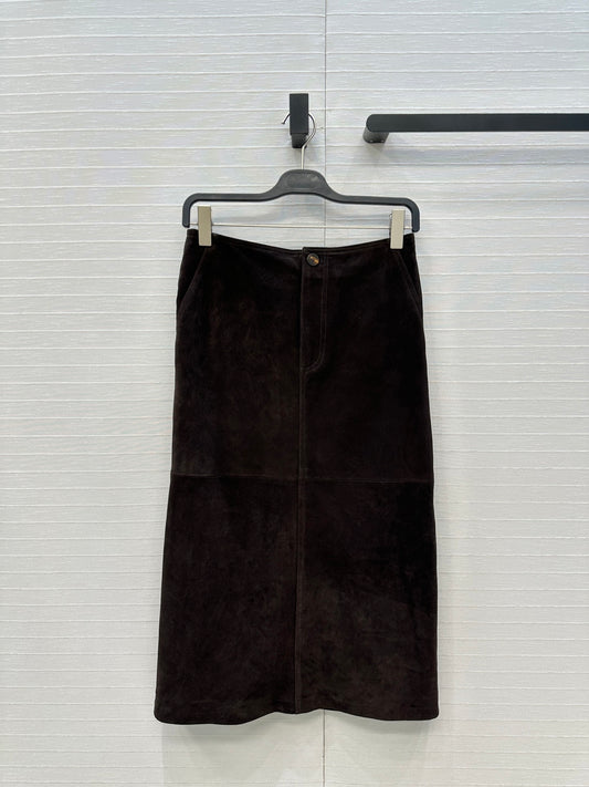 Row 25fw leather skirt