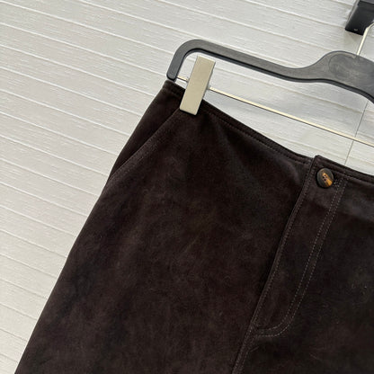 Row 25fw leather skirt