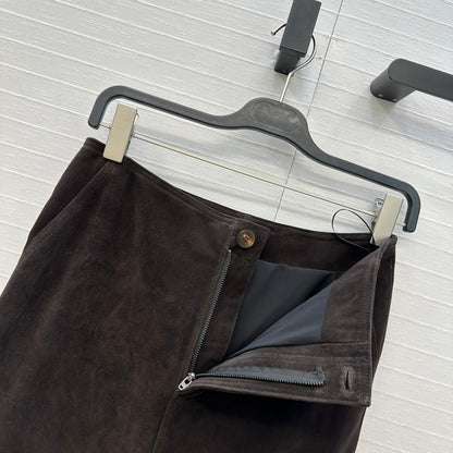 Row 25fw leather skirt
