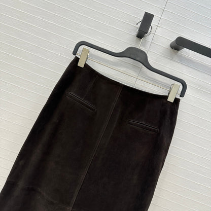 Row 25fw leather skirt