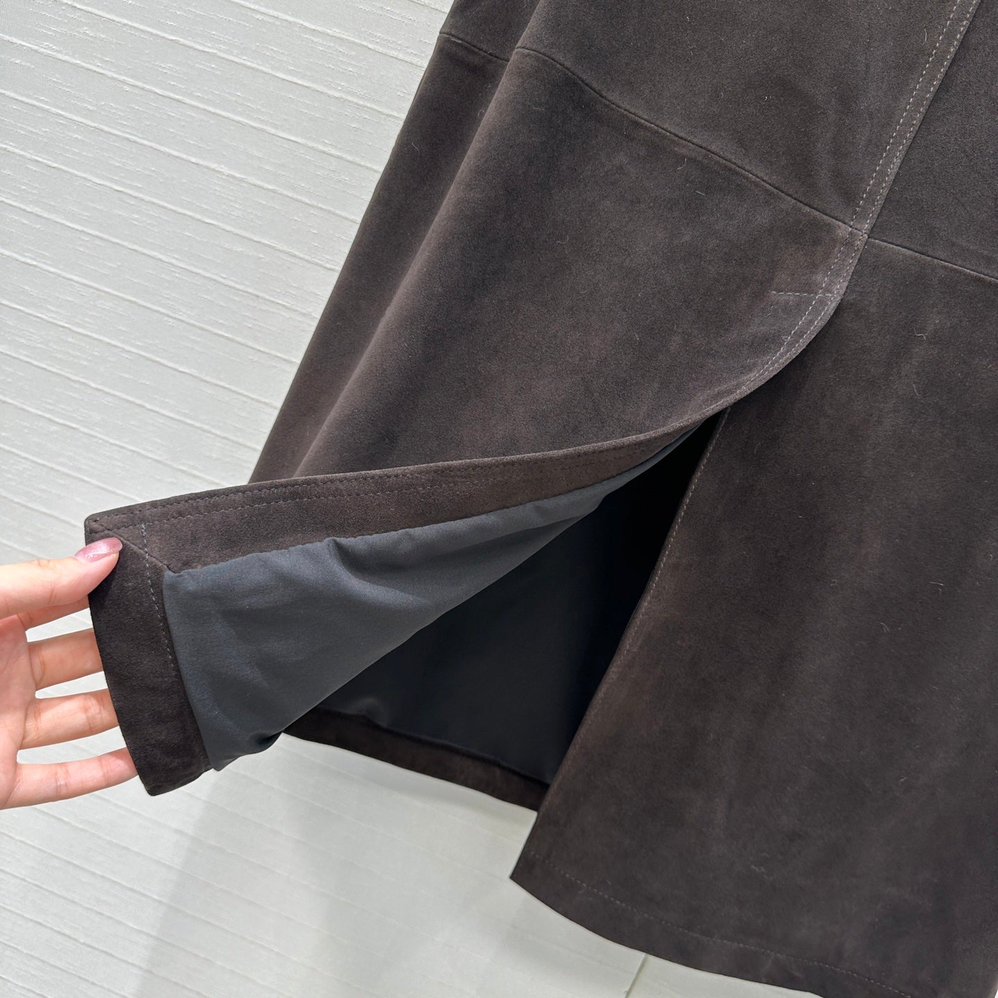 Row 25fw leather skirt