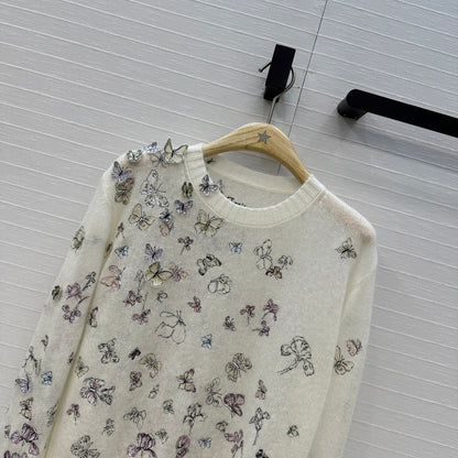 CD 25fw embroidery knitwear
