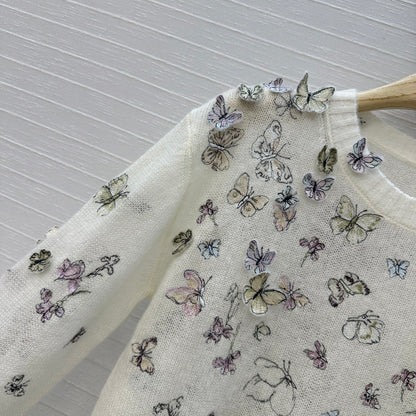 CD 25fw embroidery knitwear