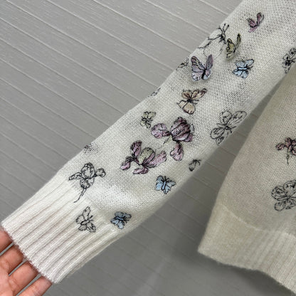 CD 25fw embroidery knitwear