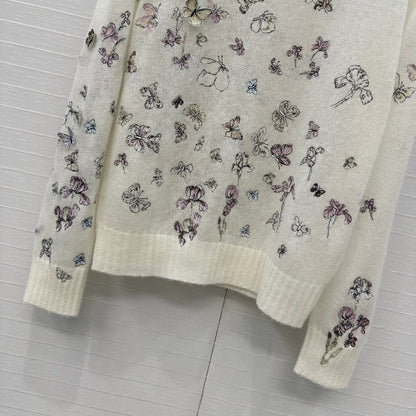 CD 25fw embroidery knitwear