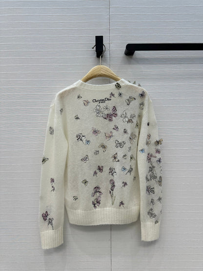 CD 25fw embroidery knitwear