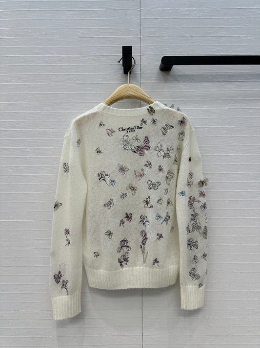 CD 25fw embroidery knitwear