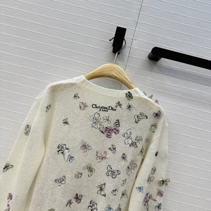 CD 25fw embroidery knitwear