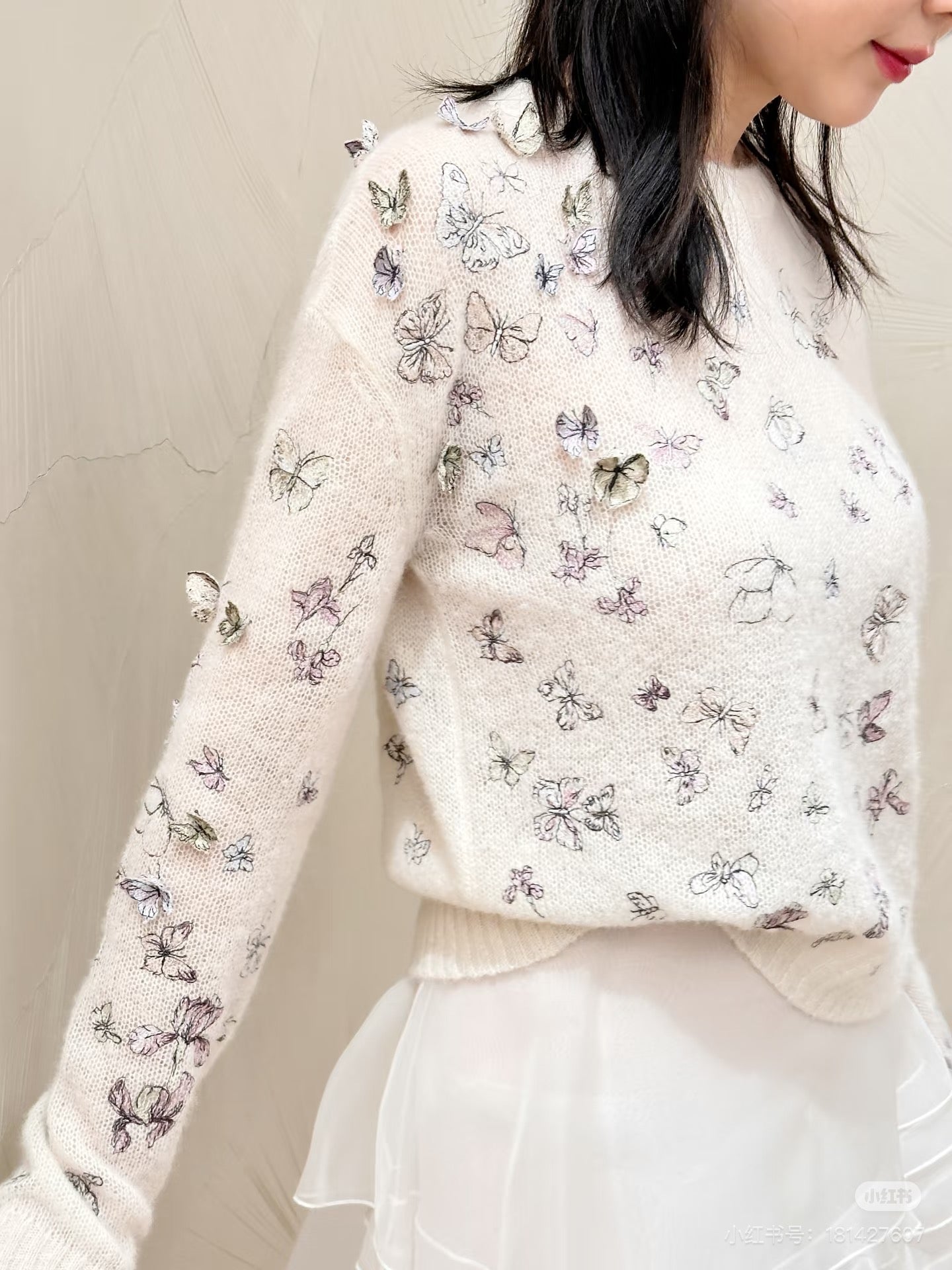 CD 25fw embroidery knitwear