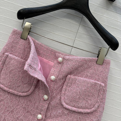 Chan 25fw lace skirt