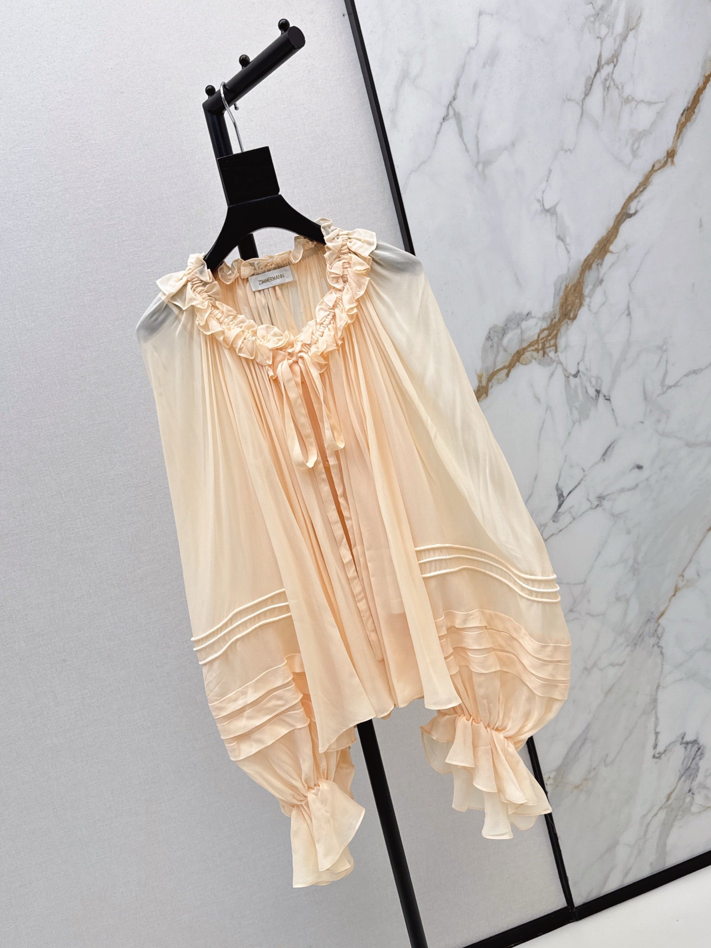 Zimm 25fw puff sleeve shirt