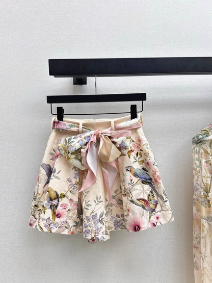 Zimm 25fw floral print short