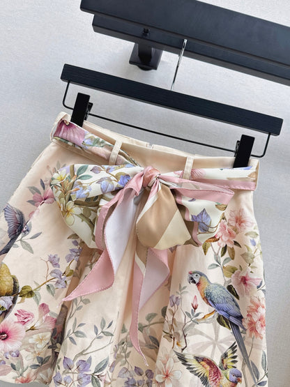 Zimm 25fw floral print short