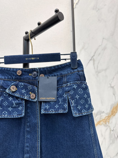 Louis 25fw denim skirt