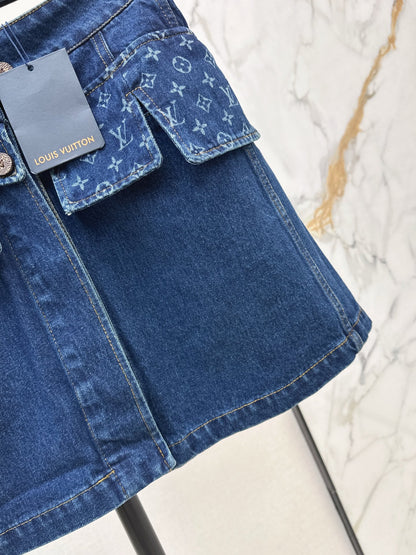 Louis 25fw denim skirt