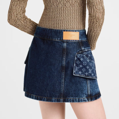 Louis 25fw denim skirt