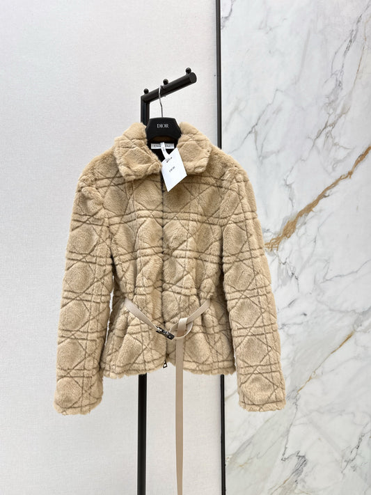 CD 25fw faux fur jacket