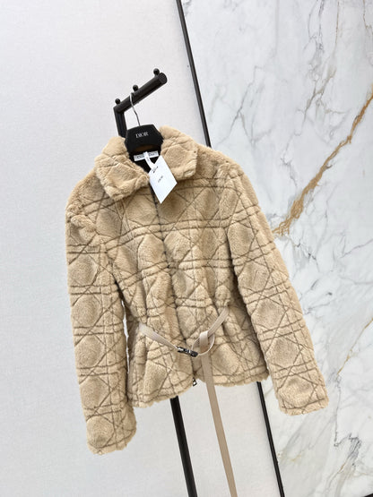 CD 25fw faux fur jacket