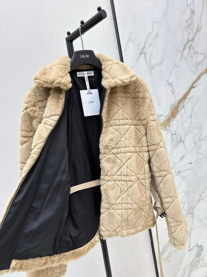 CD 25fw faux fur jacket