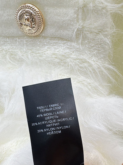 Balm 25fw contrast wool cardigan