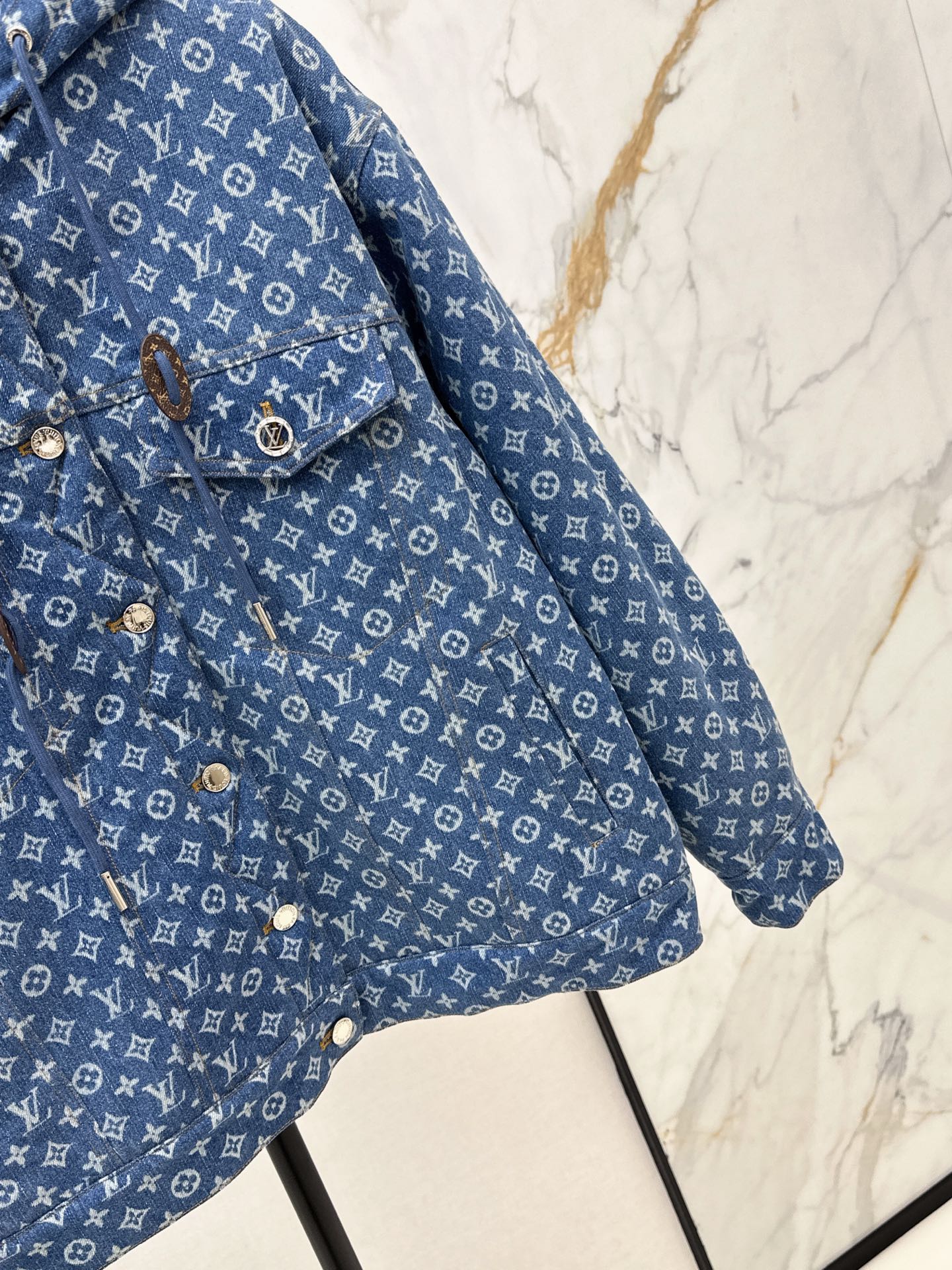 Louis 25fw lined denim jacekt