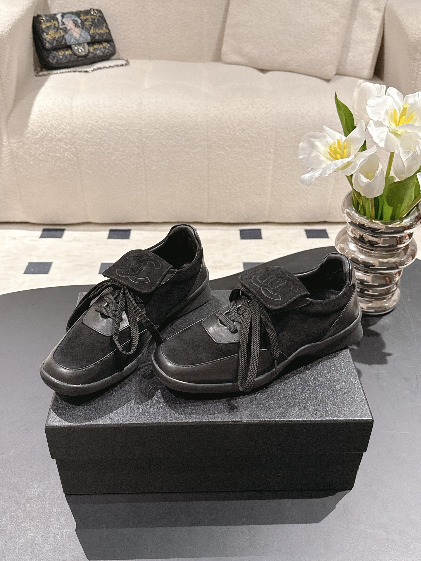 Chan 25fw British style causal shoes