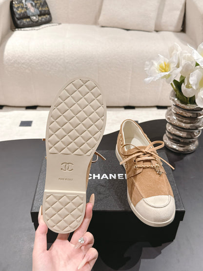 Chan 25fw suede loafers