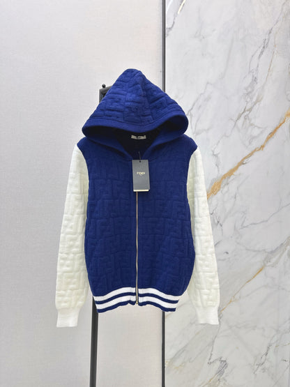 Fend 25fw hooded cardigan