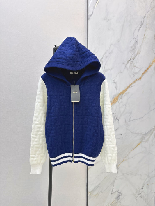 Fend 25fw hooded cardigan