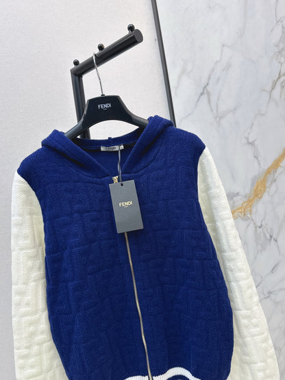 Fend 25fw hooded cardigan