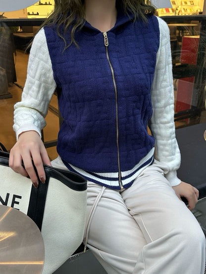 Fend 25fw hooded cardigan