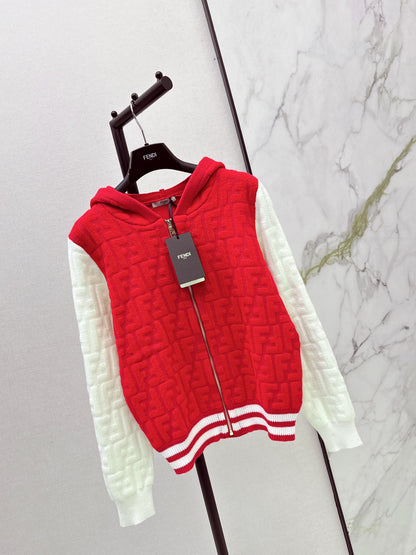 Fend 25fw hooded cardigan