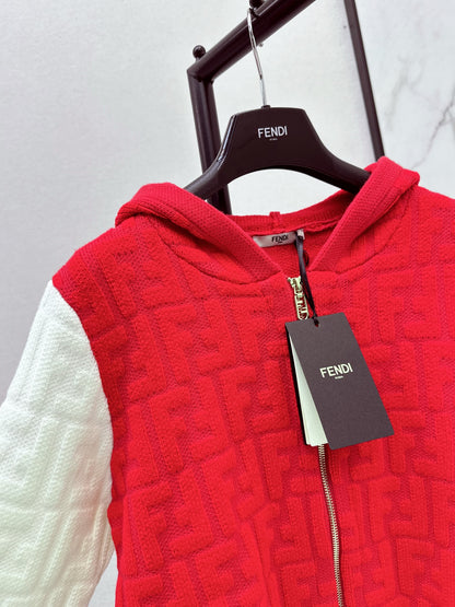 Fend 25fw hooded cardigan