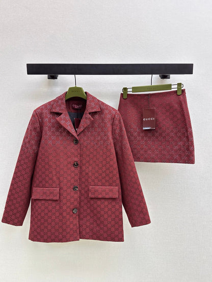 Gucc 25fw jacquard blazer