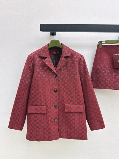 Gucc 25fw jacquard blazer