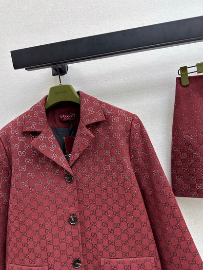 Gucc 25fw jacquard blazer