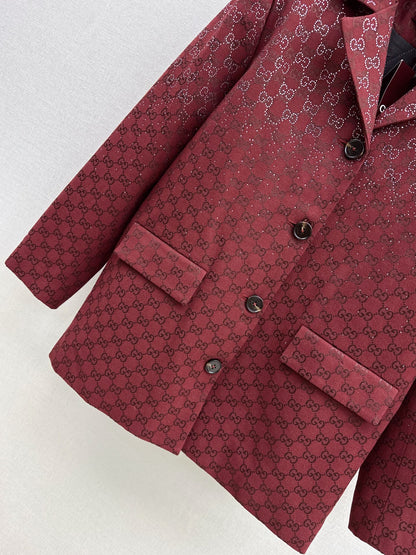 Gucc 25fw jacquard blazer