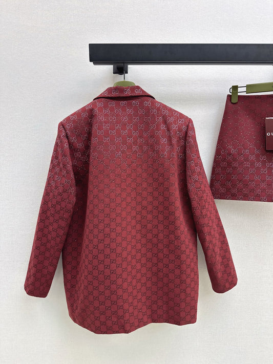 Gucc 25fw jacquard blazer