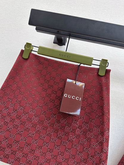 Gucc 25fw bling skirt