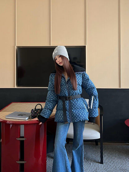 Louis 25fw denim down jacket