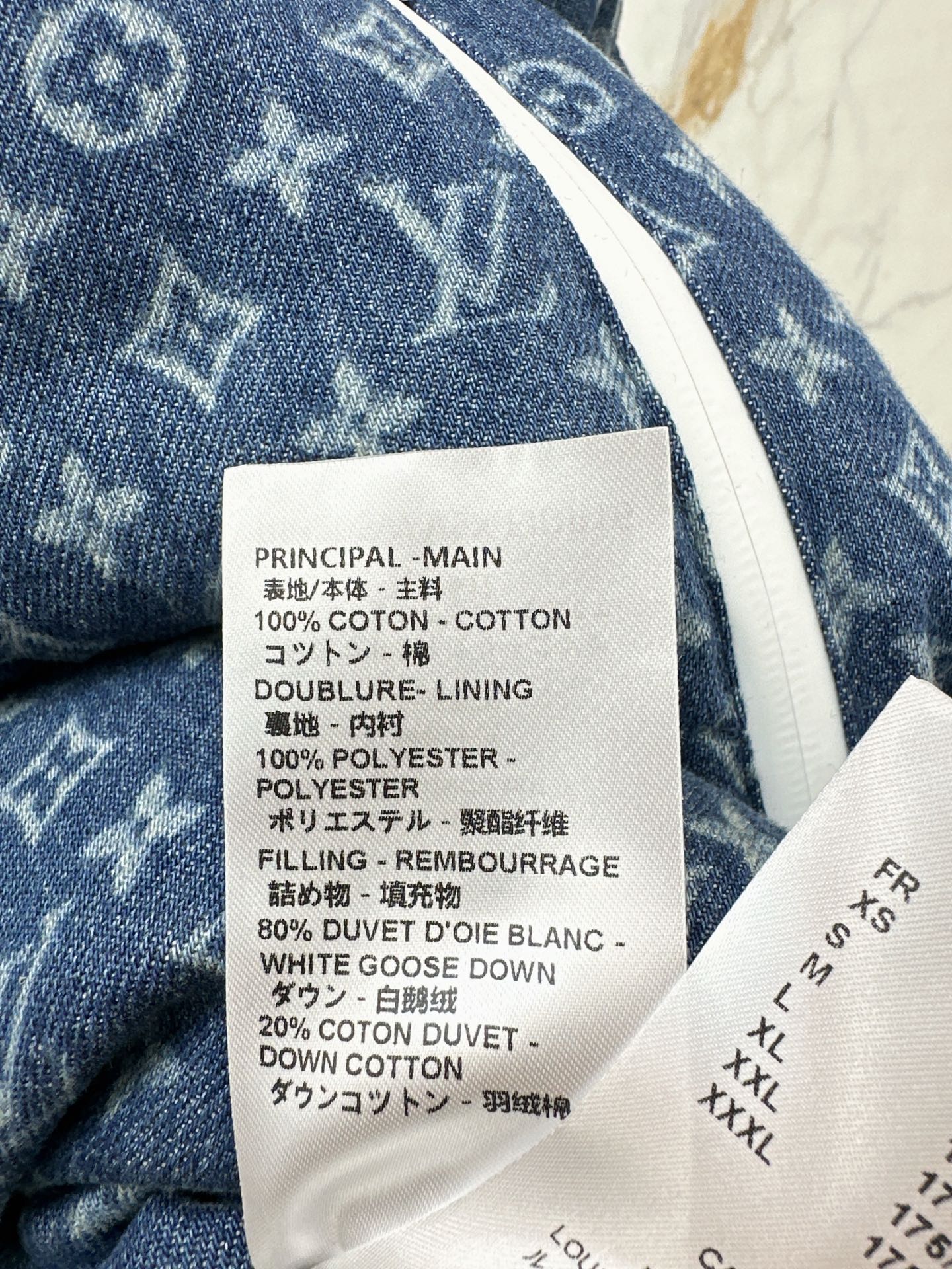 Louis 25fw denim down jacket