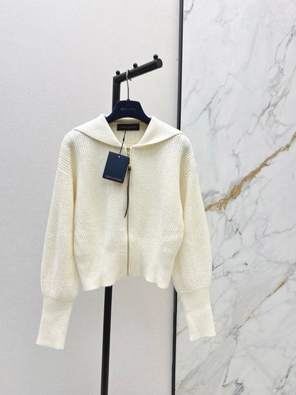 Louis 25fw zip-up knit jacket