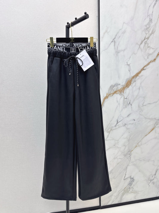 Chan 25fw pu straight pants