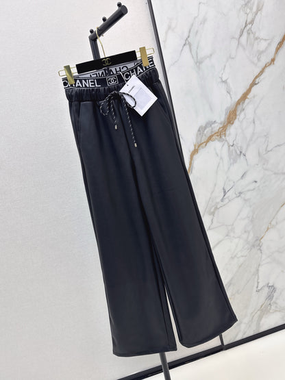 Chan 25fw pu straight pants