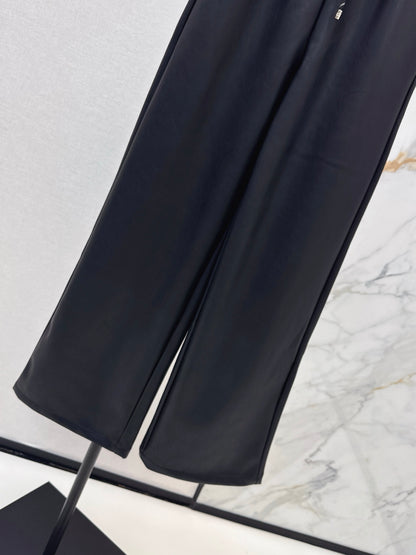 Chan 25fw pu straight pants