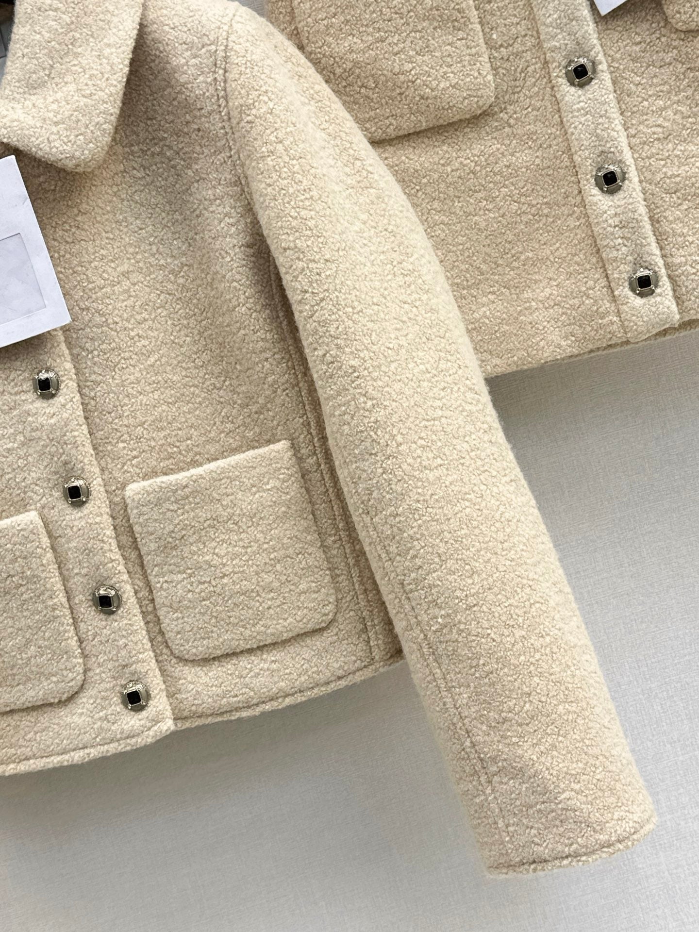 Chan 25fw woolen jacket mini skirt set