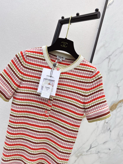 Chan 25fw stripe knit sweater