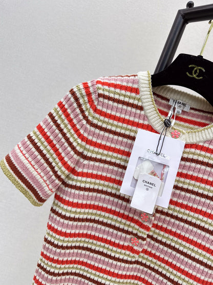 Chan 25fw stripe knit sweater